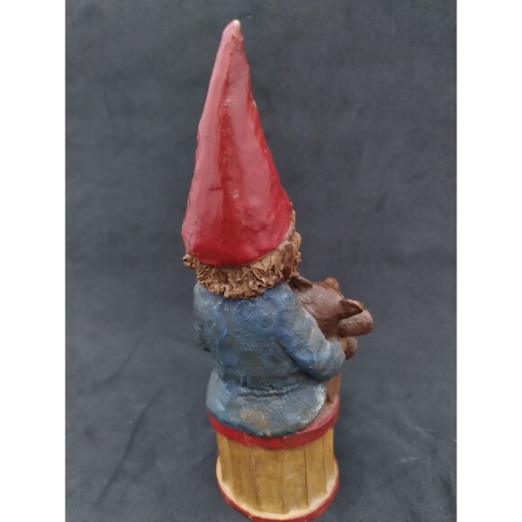 Vintage Tom Clark 1984 sitting gnome holding 'teddy' figurine - Picture 4 of 16